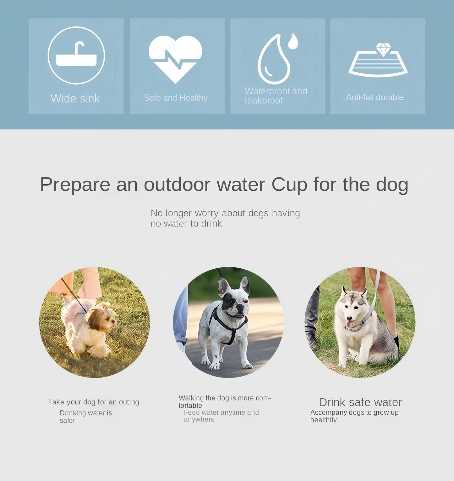 PGB - Portable Dog Cat Water Bottle