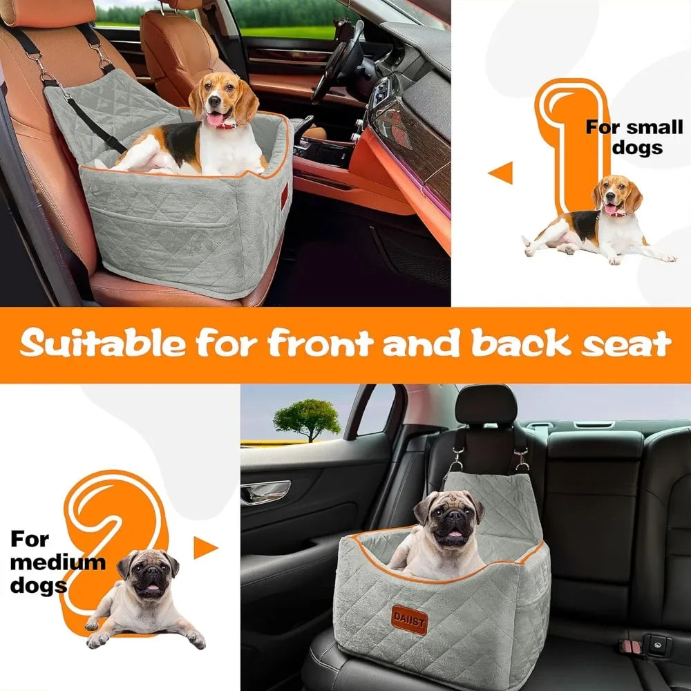 PGB - 2 in 1 Dog Car Seat for small Dogs or Cats