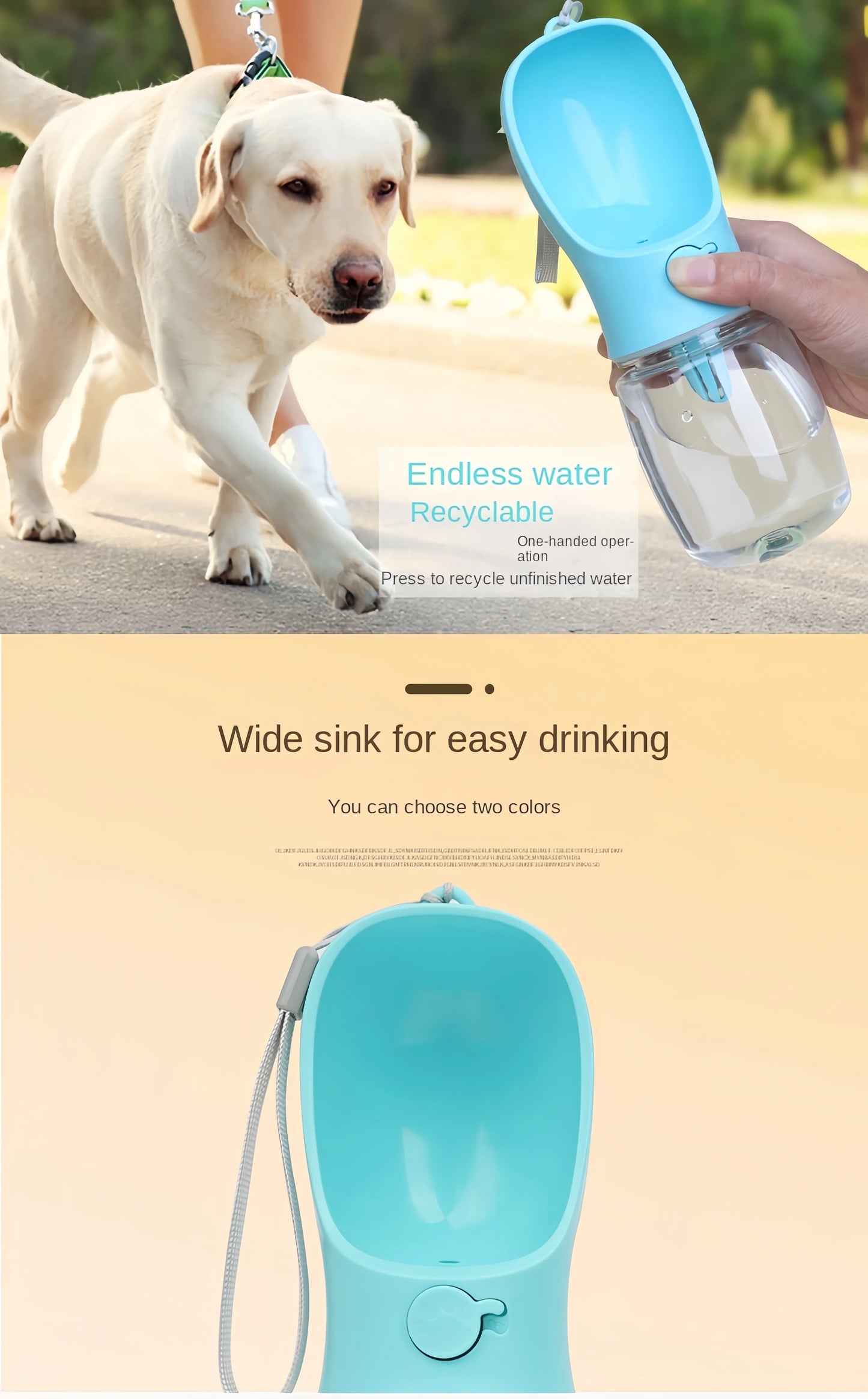 PGB - Portable Dog Cat Water Bottle