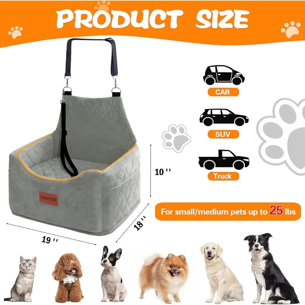 PGB - 2 in 1 Dog Car Seat for small Dogs or Cats