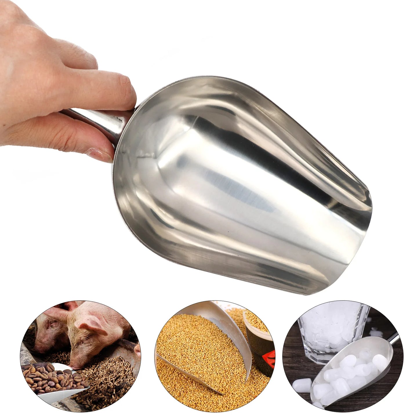 PGB - 2 in 1 Dog Cat Feeding Scoop Spoon Shovel