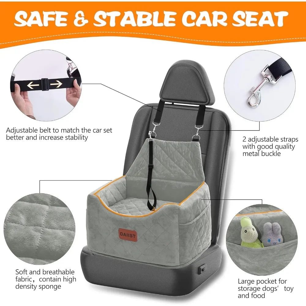 PGB - 2 in 1 Dog Car Seat for small Dogs or Cats